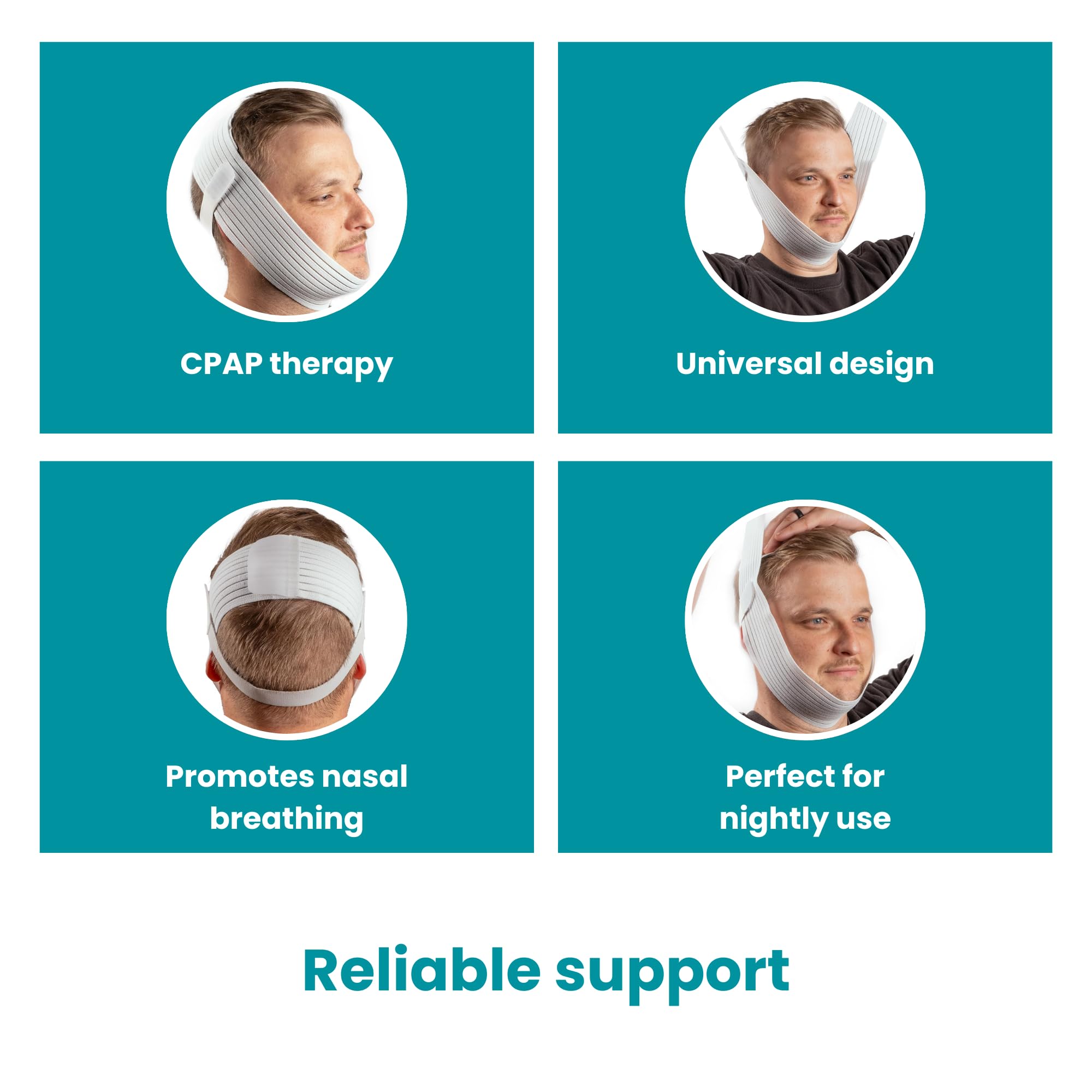 LIFESOURCE unisex snore-reduction accessory, closeup, designed for CPAP users.