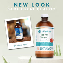 LifeTime label close-up highlights 600 mg calcium citrate per serving