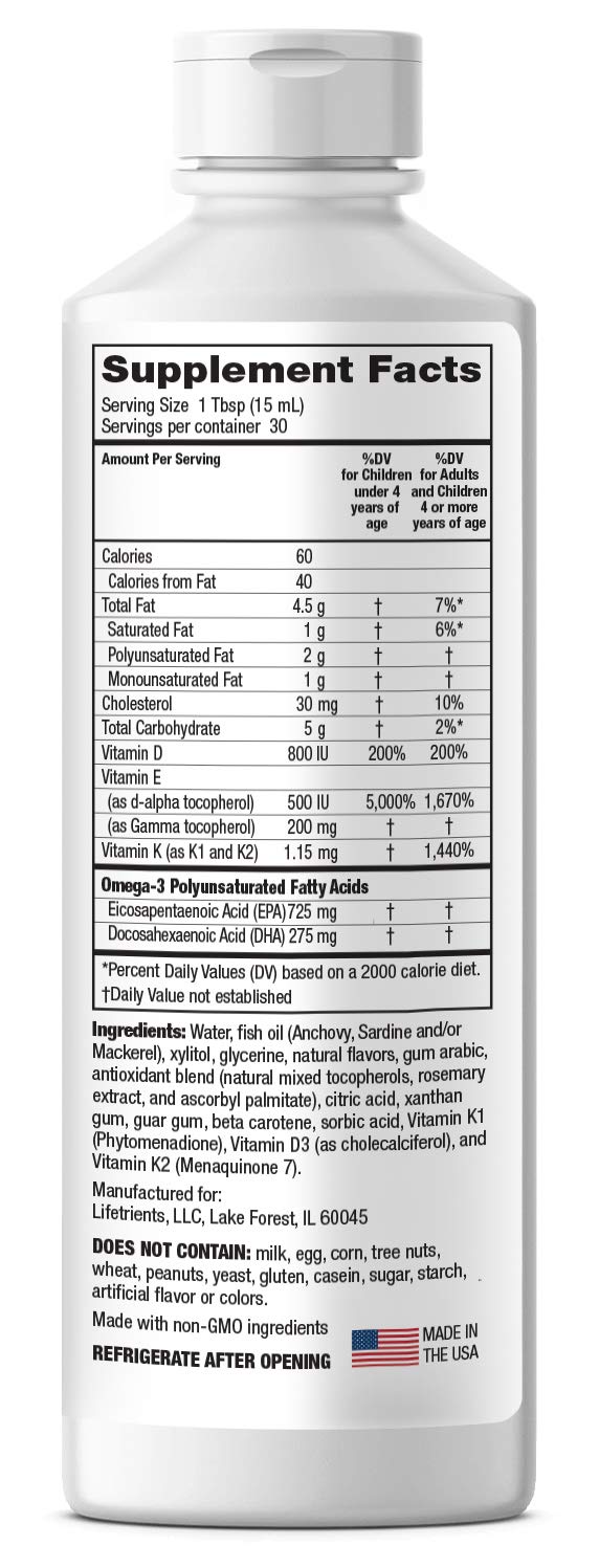 Lifetrients Speak+D Smooth orange vanilla pour showing easy-to-mix texture