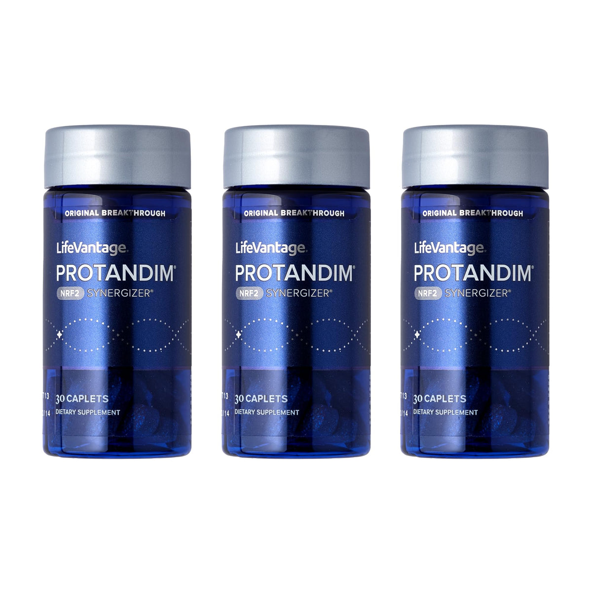 LifeVantage Protandim Nrf2 Synergizer bottle shown for daily antioxidant support.