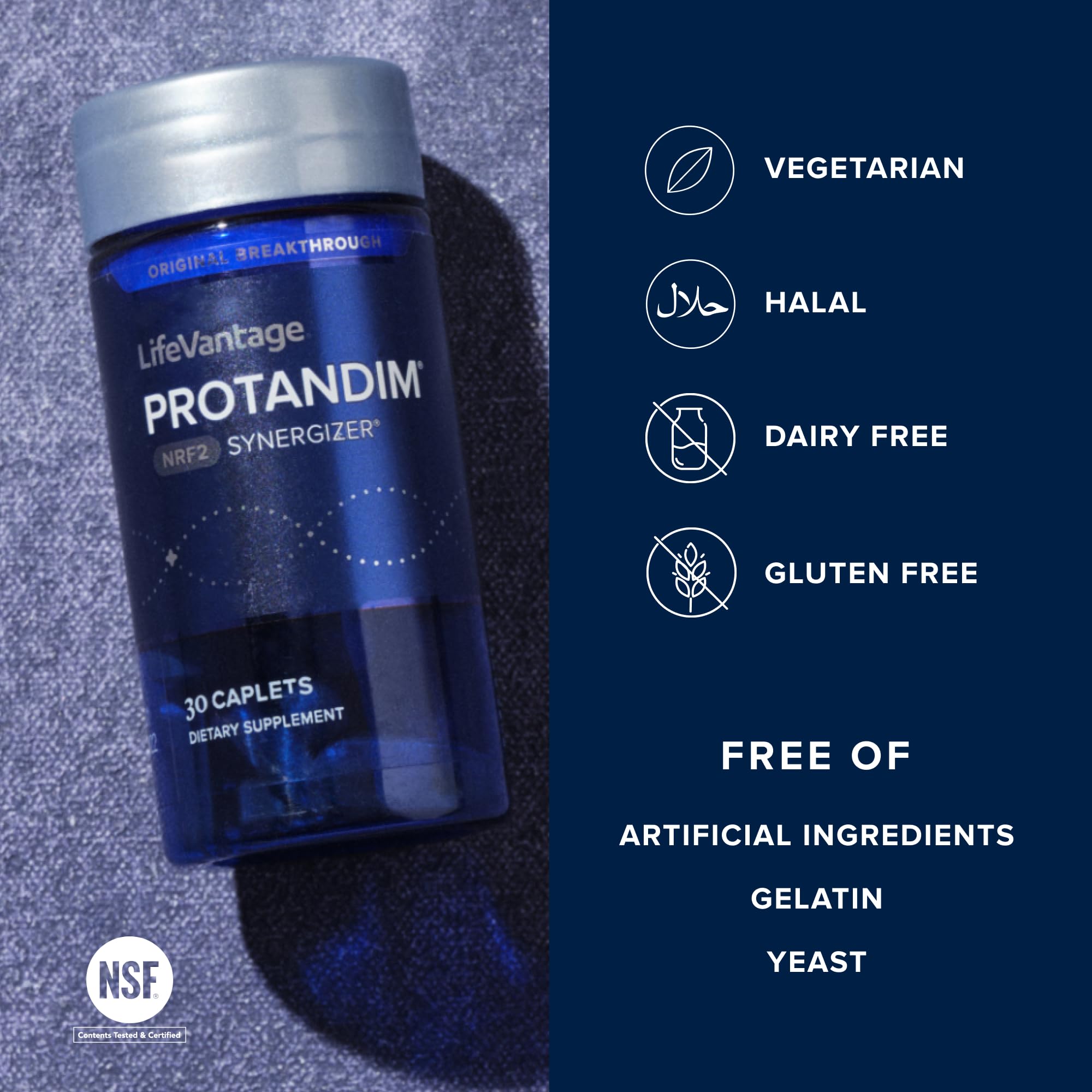 LifeVantage Protandim Nrf2 Synergizer on a morning routine setup for energy and balance.
