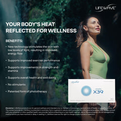 LifeWave X39 patch in the morning application within a daily routine.