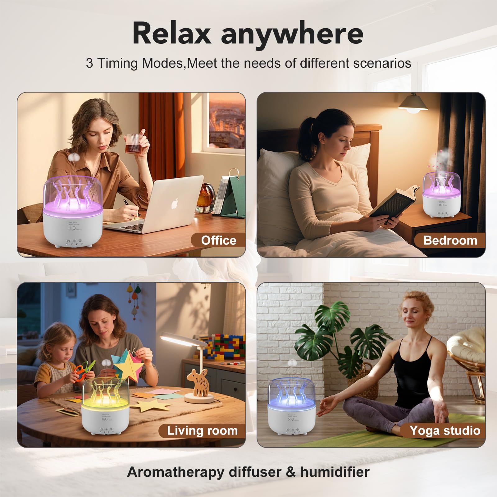 Lifgtzyn Jellyfish Diffuser compact design fits small spaces