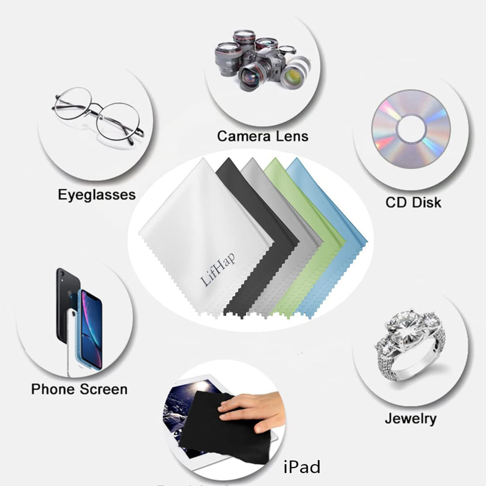 LifHap color-coded cloths for organized cleaning by device.