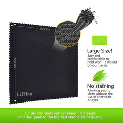 LifHap individually packaged cleaning cloths fit in pockets for on the go touch ups