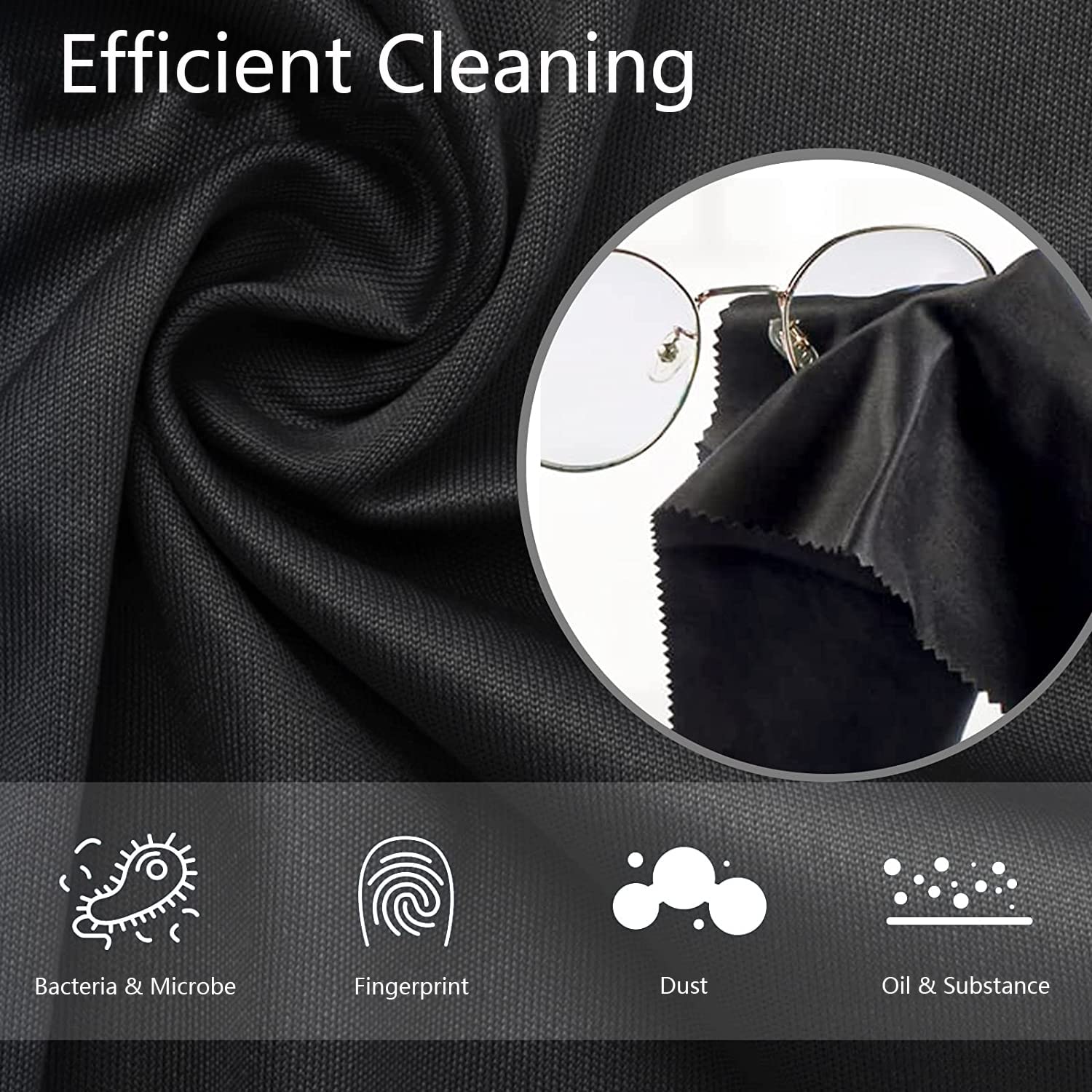 LifHap makeup mirror cleaning cloth helps keep vanity surfaces smear free