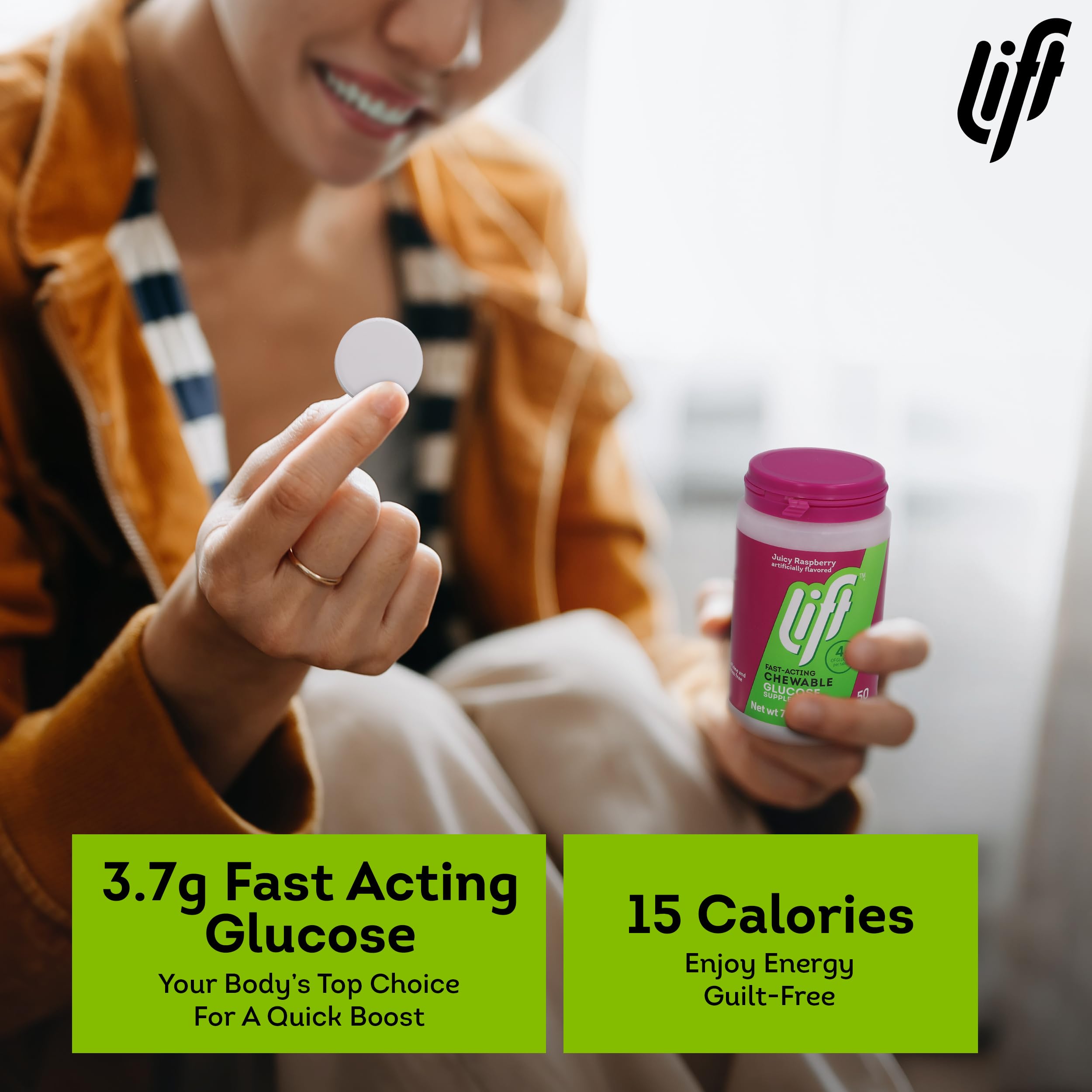 Lift Glucose Raspberry on-the-go tube for travel energy.
