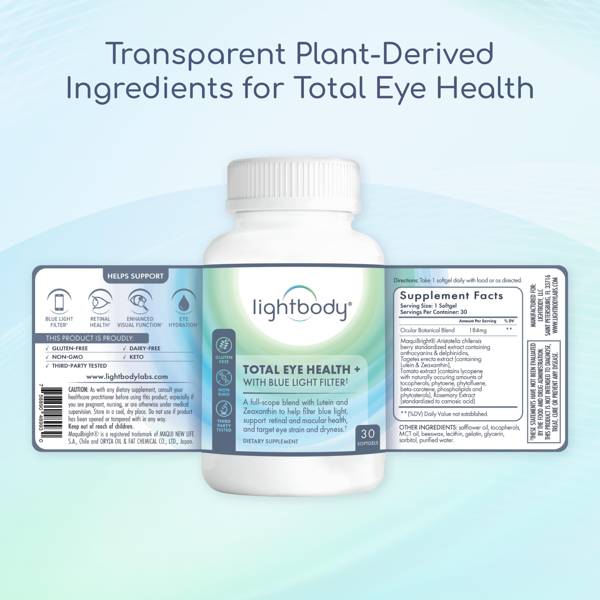 Lightbody Total Eye Health+ supports everyday visual wellness during screen time and outdoors