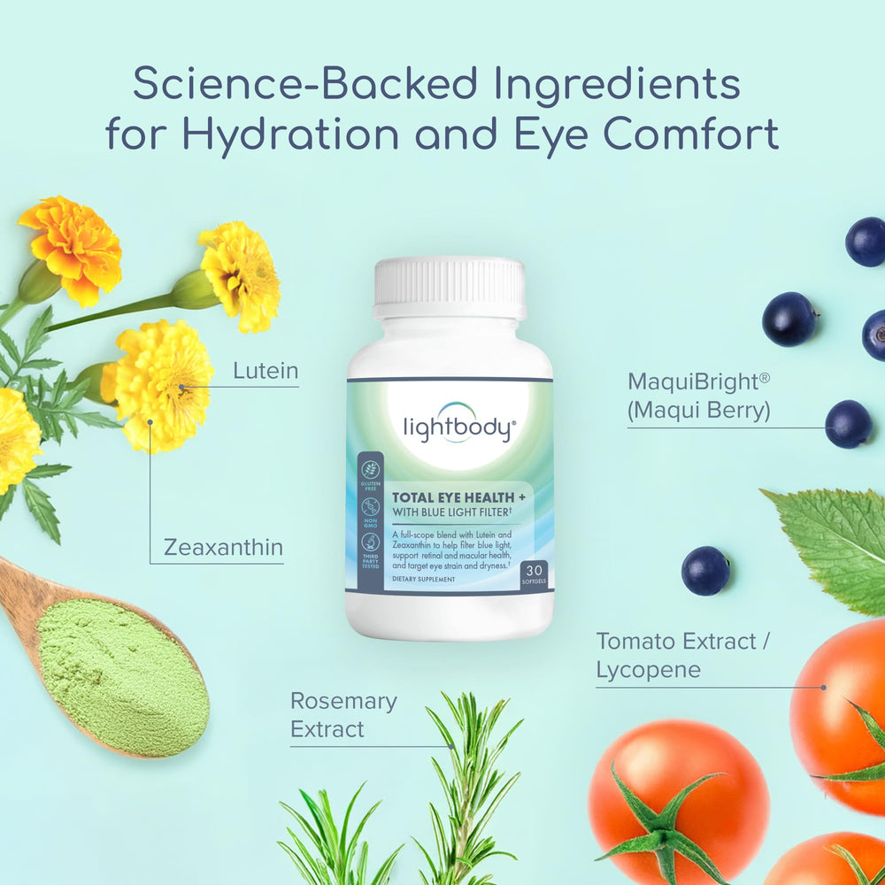 MaquiBright berry extract in Lightbody supports visual hydration and tear film health