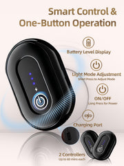 LightinMax 850nm near-infrared light for deeper therapy during routines.