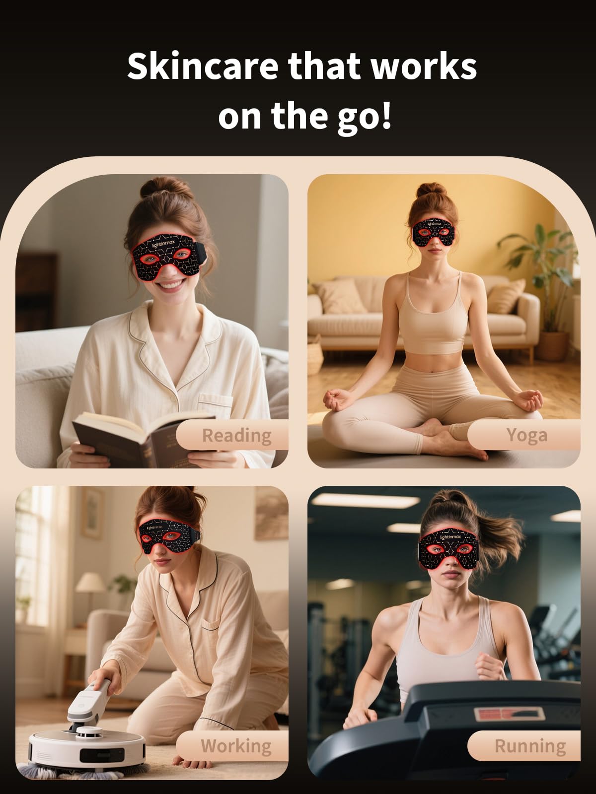 LightinMax portable kit with storage bag makes home eye care easy.