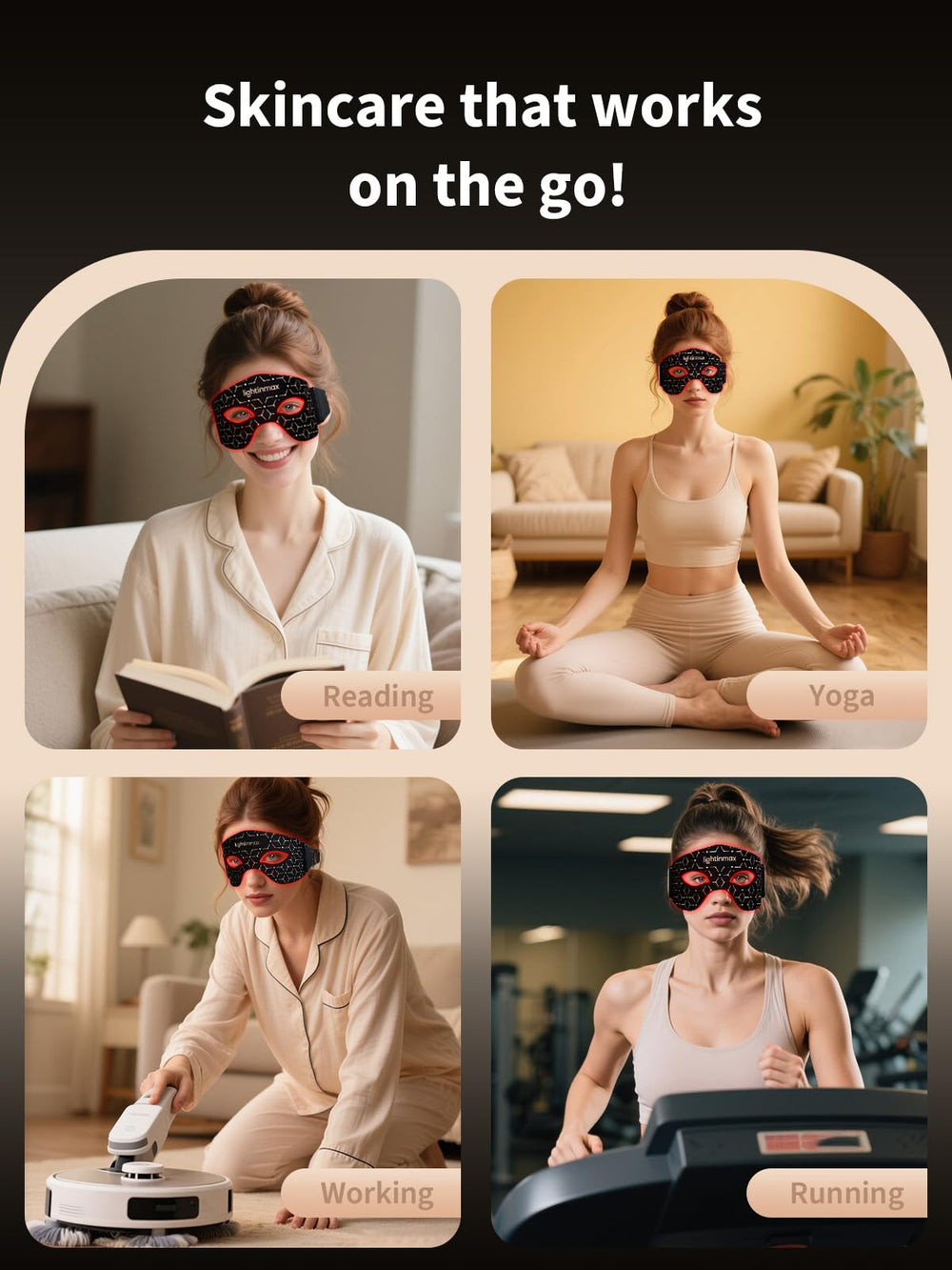LightinMax portable kit with storage bag makes home eye care easy.