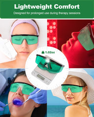 LightMeUp 360-degree eye coverage blocks stray light for safer therapy sessions.