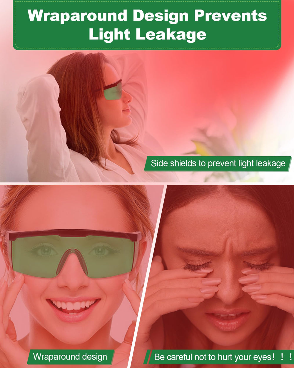 LightMeUp durable, easy-care glasses designed for regular therapy use.