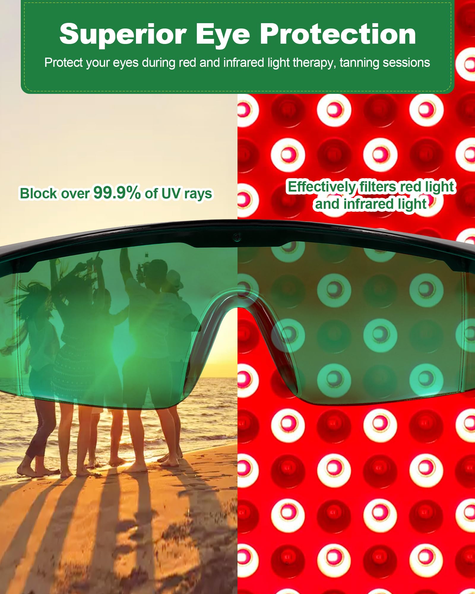 LightMeUp transparent green lenses enable media multitasking during therapy sessions.