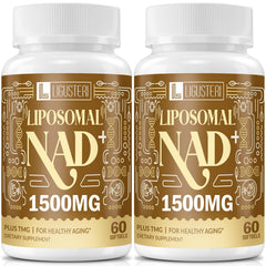 LIGUSTERI liposomal NAD+ bottle highlights premium daily energy support.