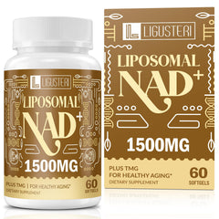 LIGUSTERI liposomal NAD+ with TMG bottle for convenient daily energy support.