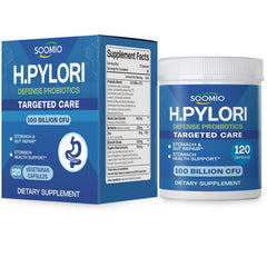 LIISKYY H. pylori Probiotic bottle front showing high-potency gut support