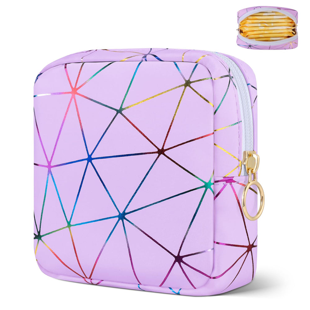 Likesing leather tampon storage bag for tidy on-the-go use