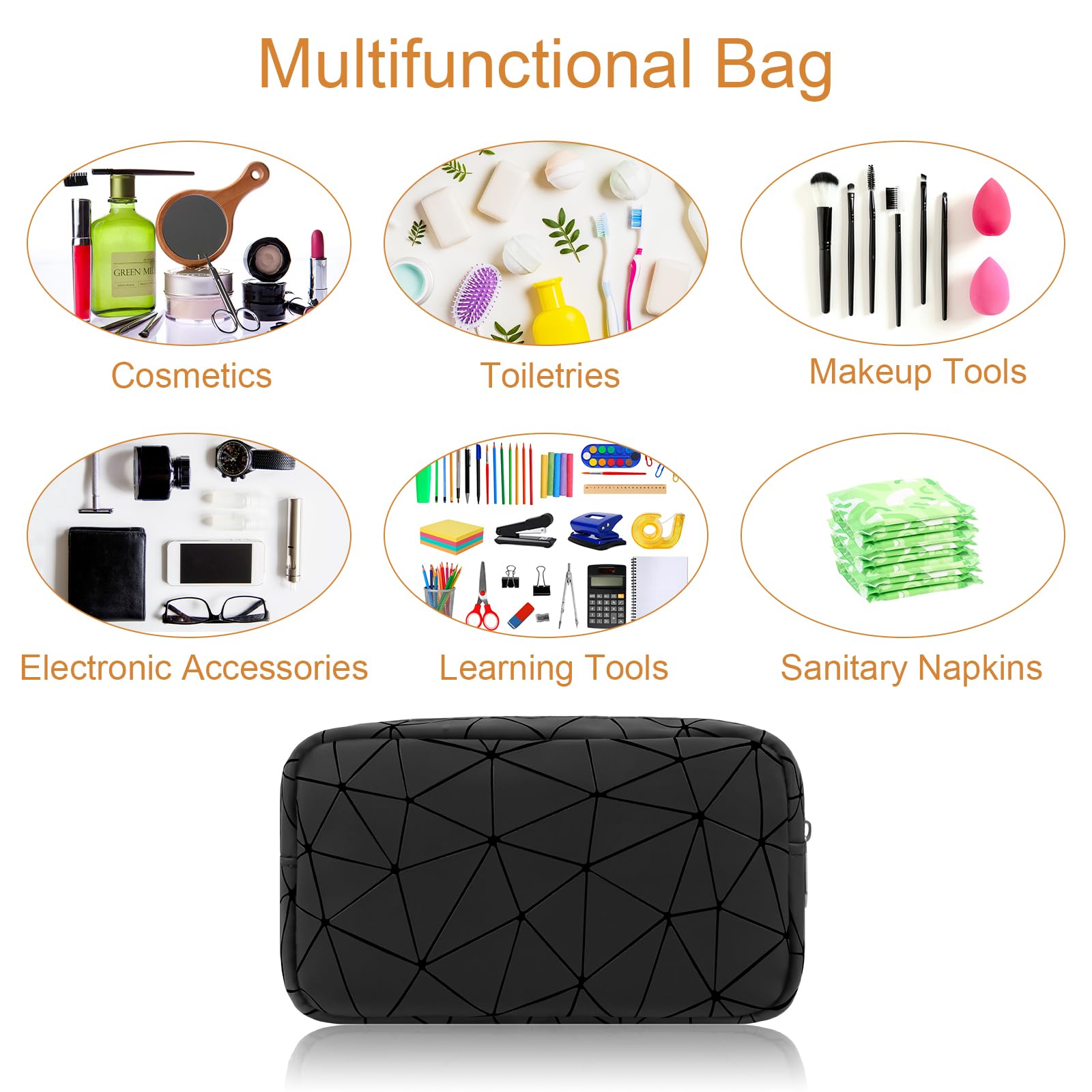 Likesing period pouch shows an interior pocket for small items and keys.