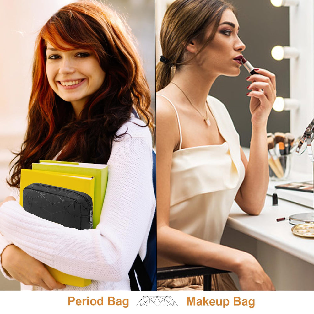 Likesing sanitary napkin pouch made of leather, portable and water resistant.
