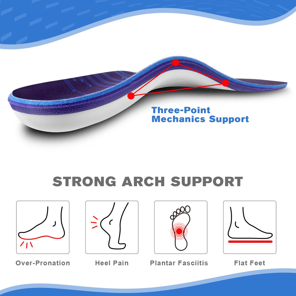Liktadr insoles feature dual-layer cushioning for all-day softness and reduced foot fatigue.