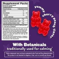 Lil Critters bedtime gummies packaging highlights clean ingredients.