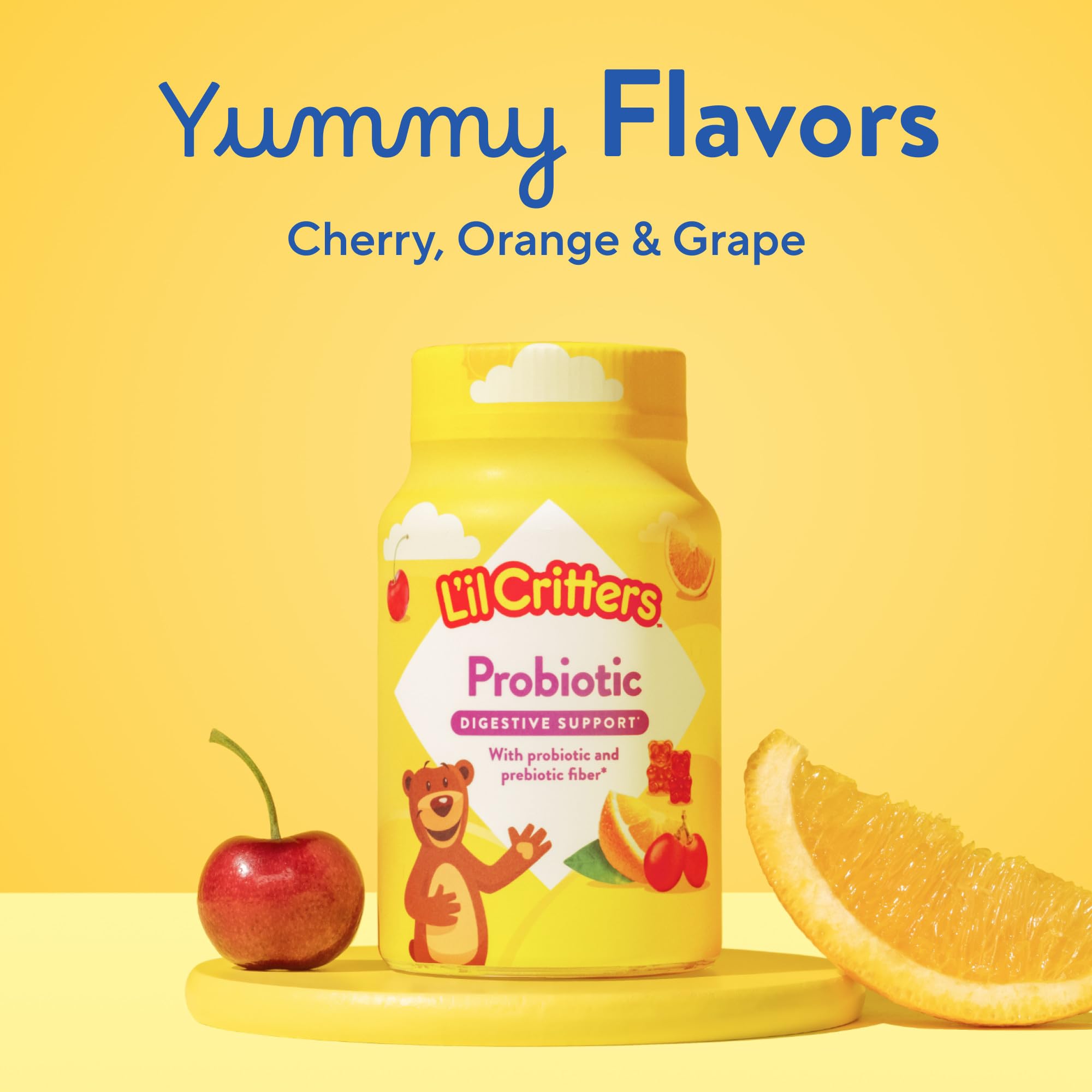Lil Critters mixed fruit flavors gummy captures variety for daily wellness.