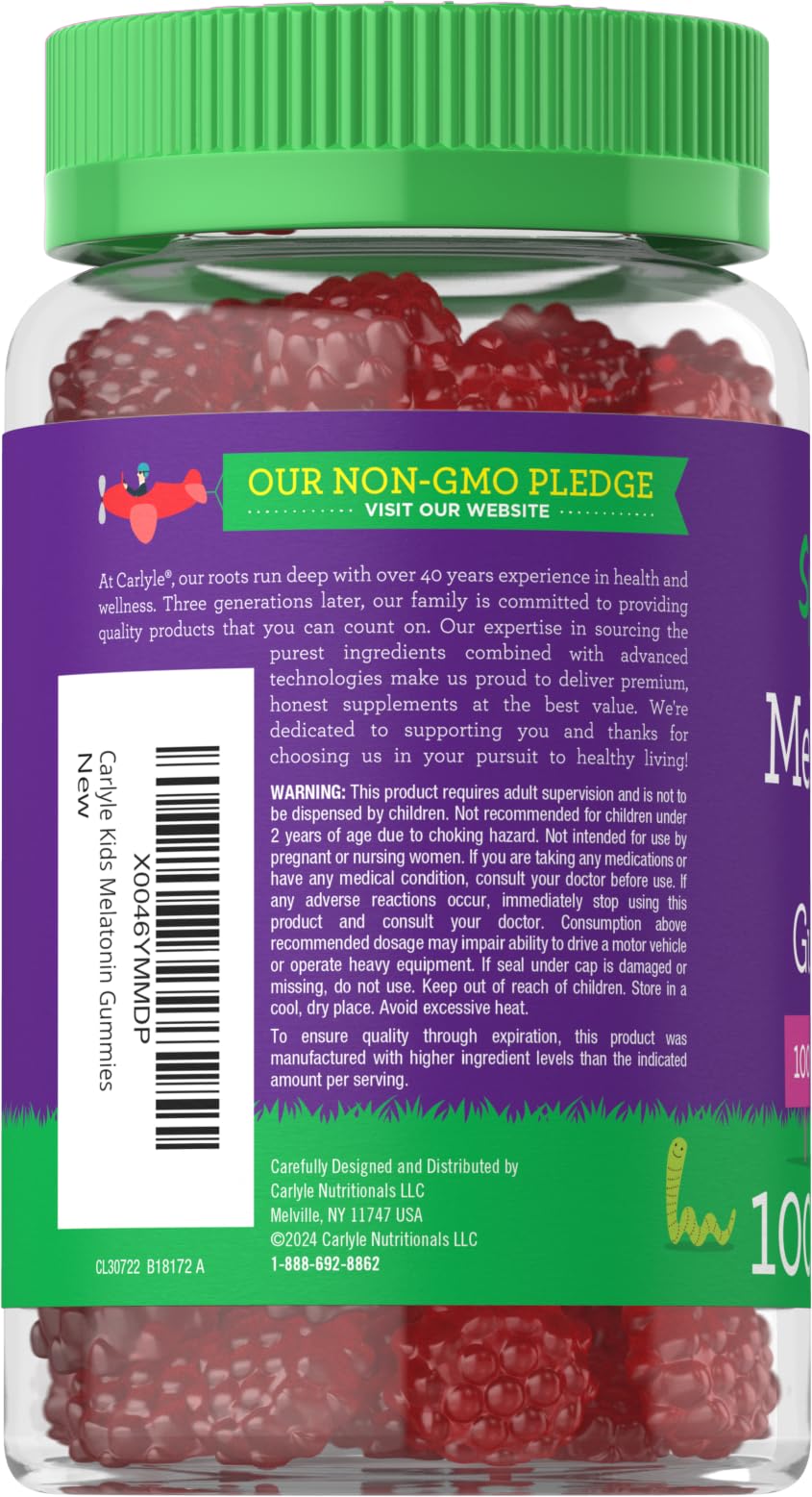 Lil Sprouts display of Carlyle gummies, gluten-free and clean label.