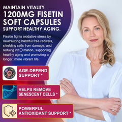 LILICARE 98% pure fisetin visual signals high potency for cellular vitality.