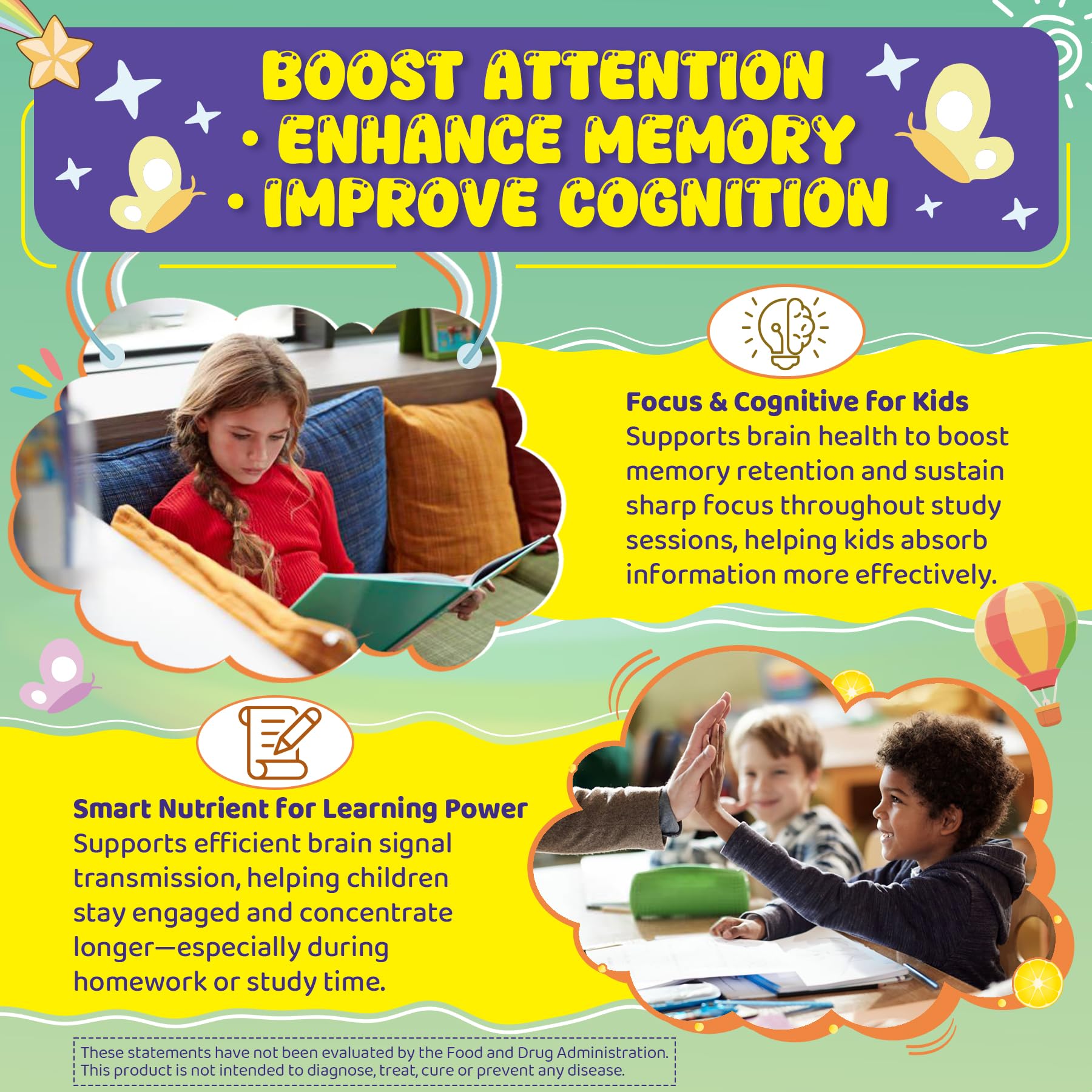 LILICARE choline-ps brain-nutrition visual emphasizes memory and focus support