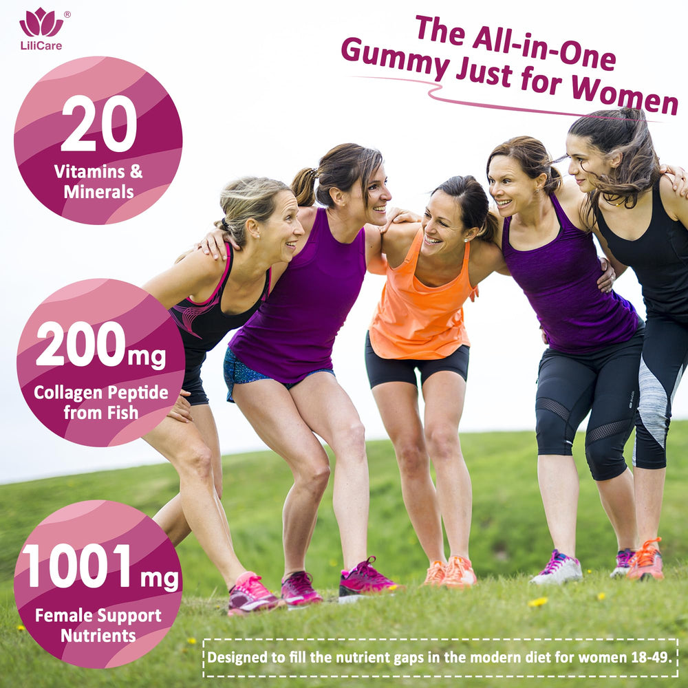 LILICARE energy-boost blend bottle highlights CoQ10 for stamina.