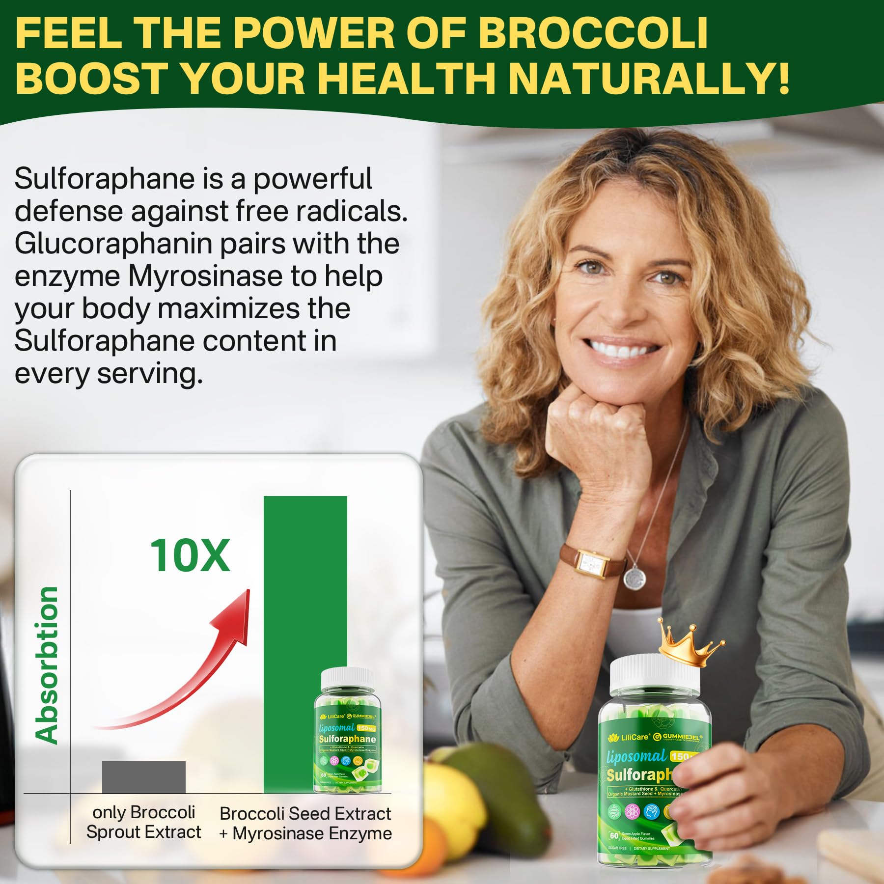 LILICARE glutathione visual suggesting cellular support