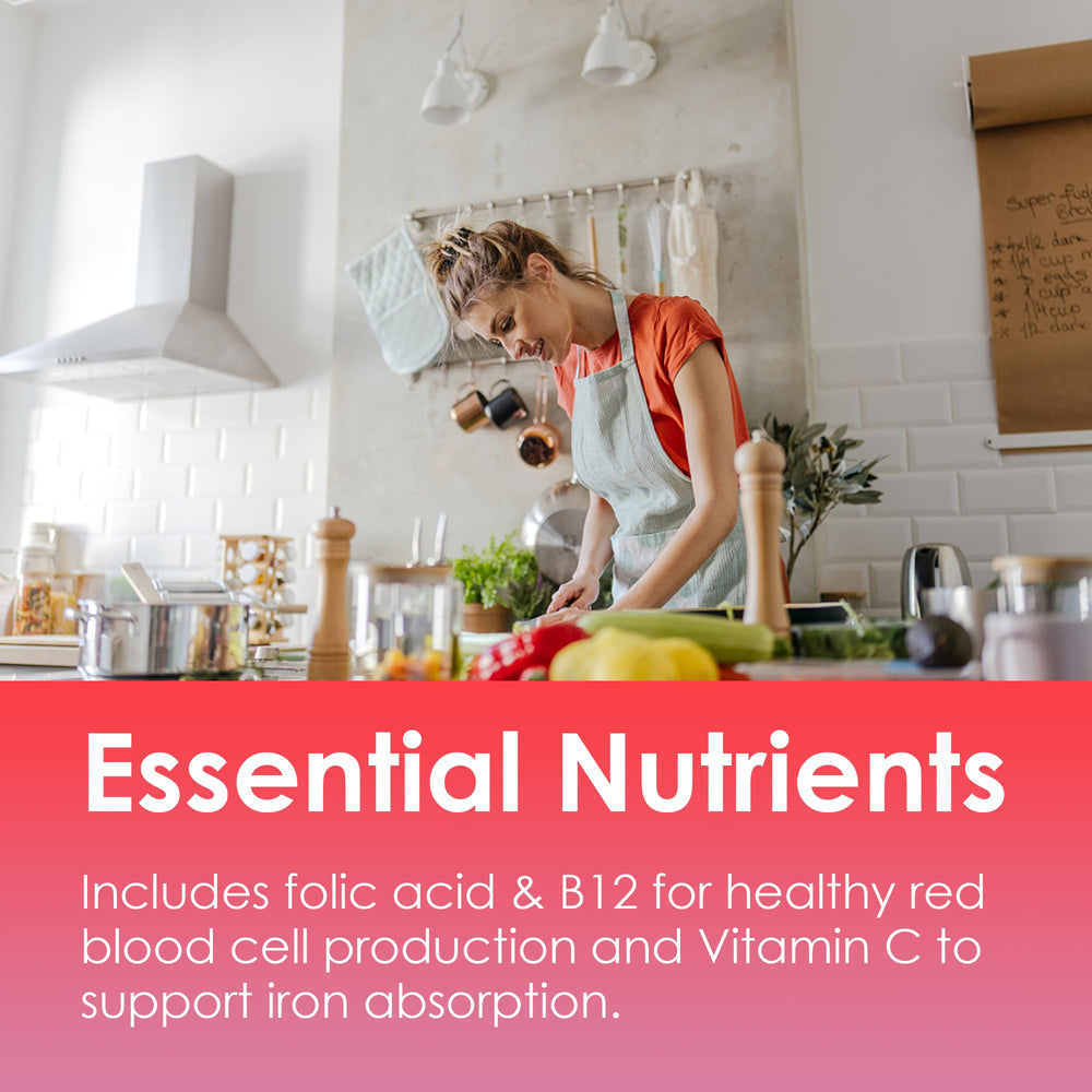 LILICARE Iron Gummies 60-count bottle—non-constipating formula with no after taste.