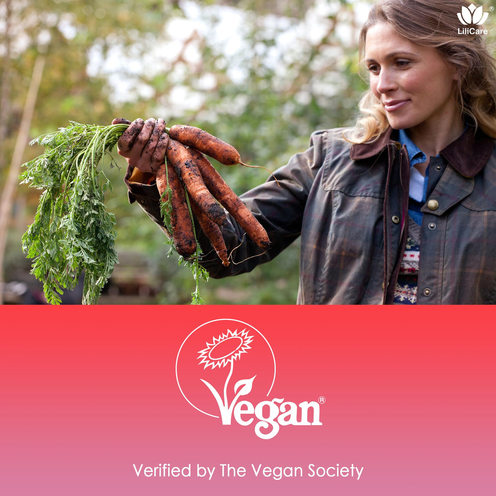 LILICARE Iron Gummies close-up—bisglycinate absorption for gentle GI comfort.