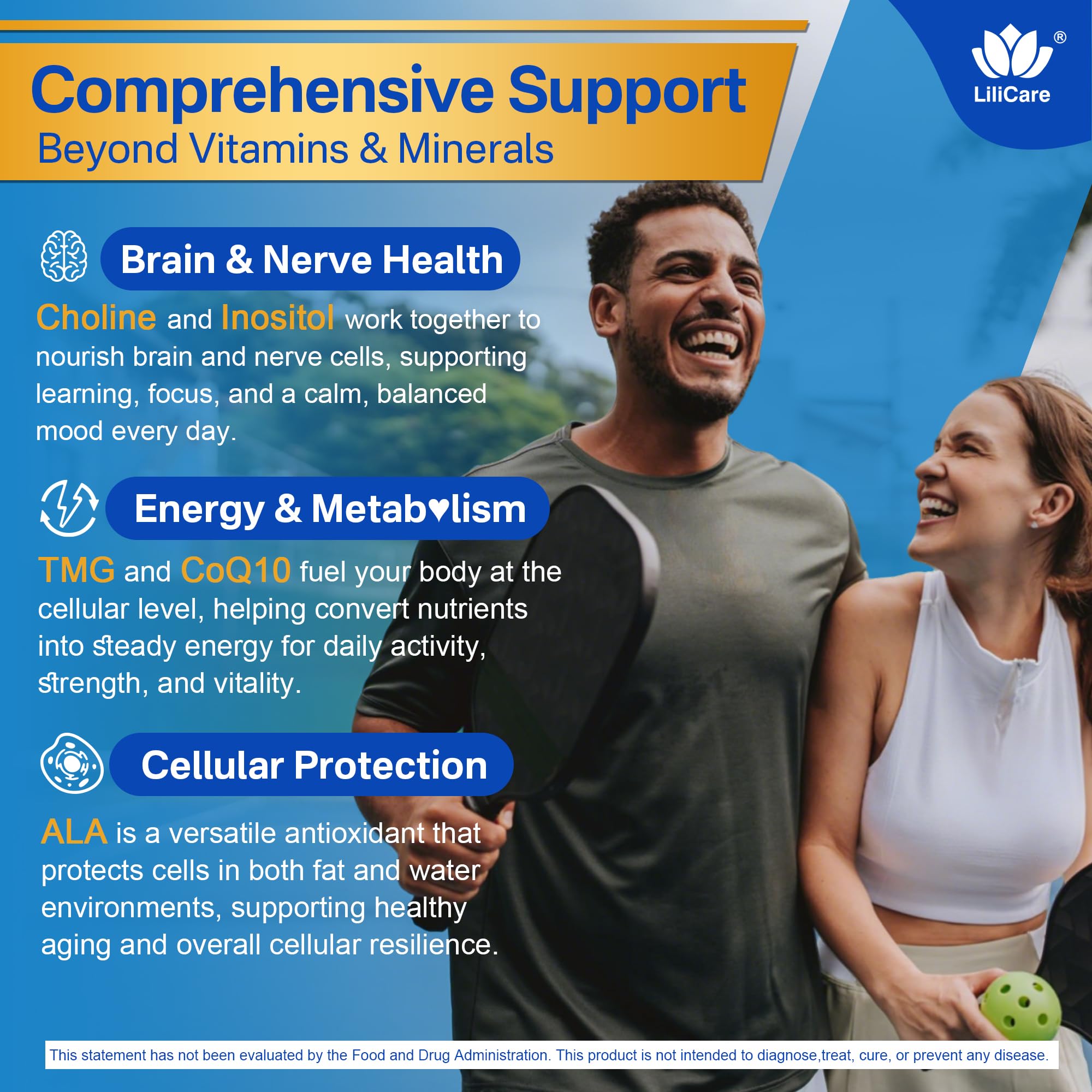 LILICARE greens and mushrooms blend illustration emphasizes natural daily resilience.