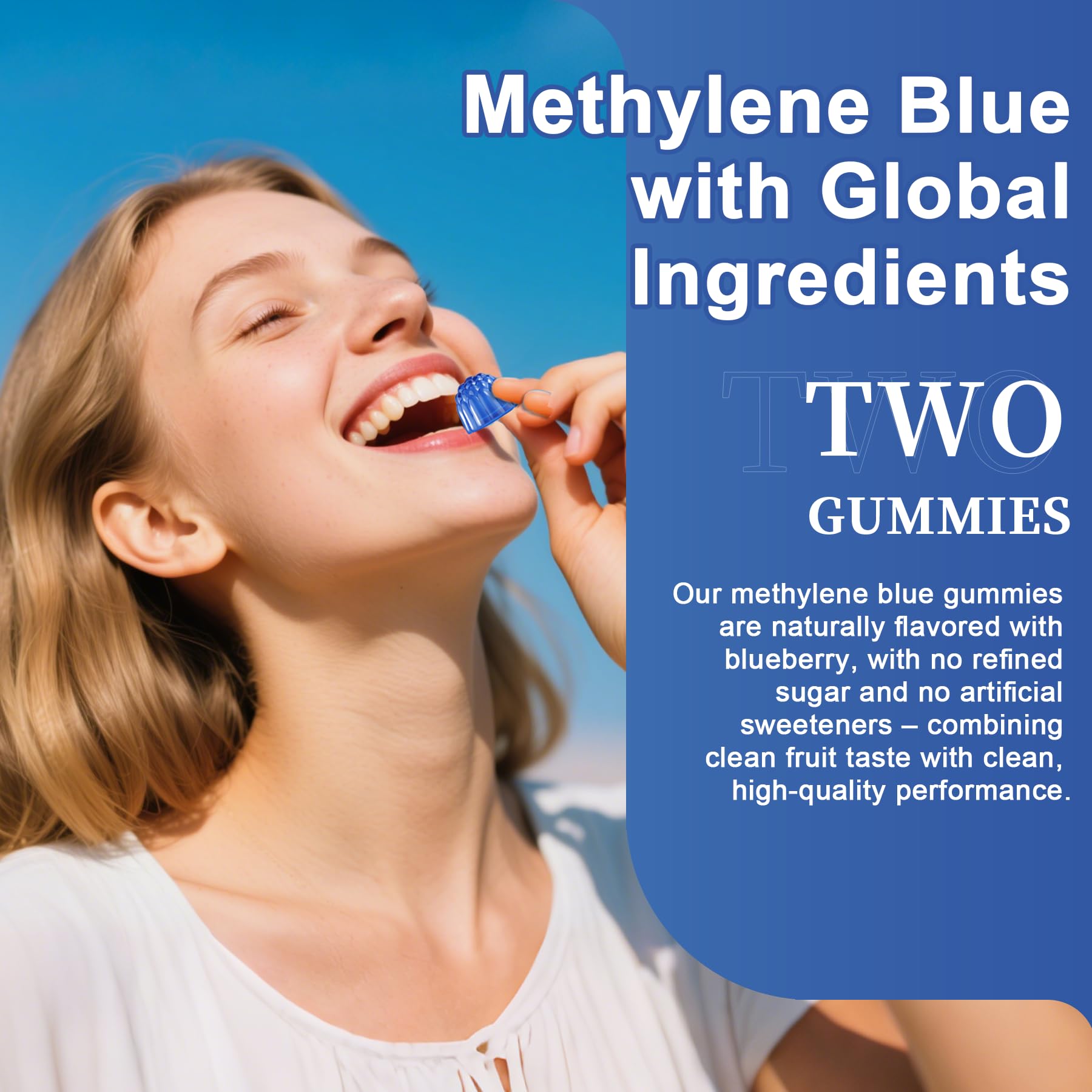 LILICARE Methylene Blue Gummies easy-open cap for quick daily intake.