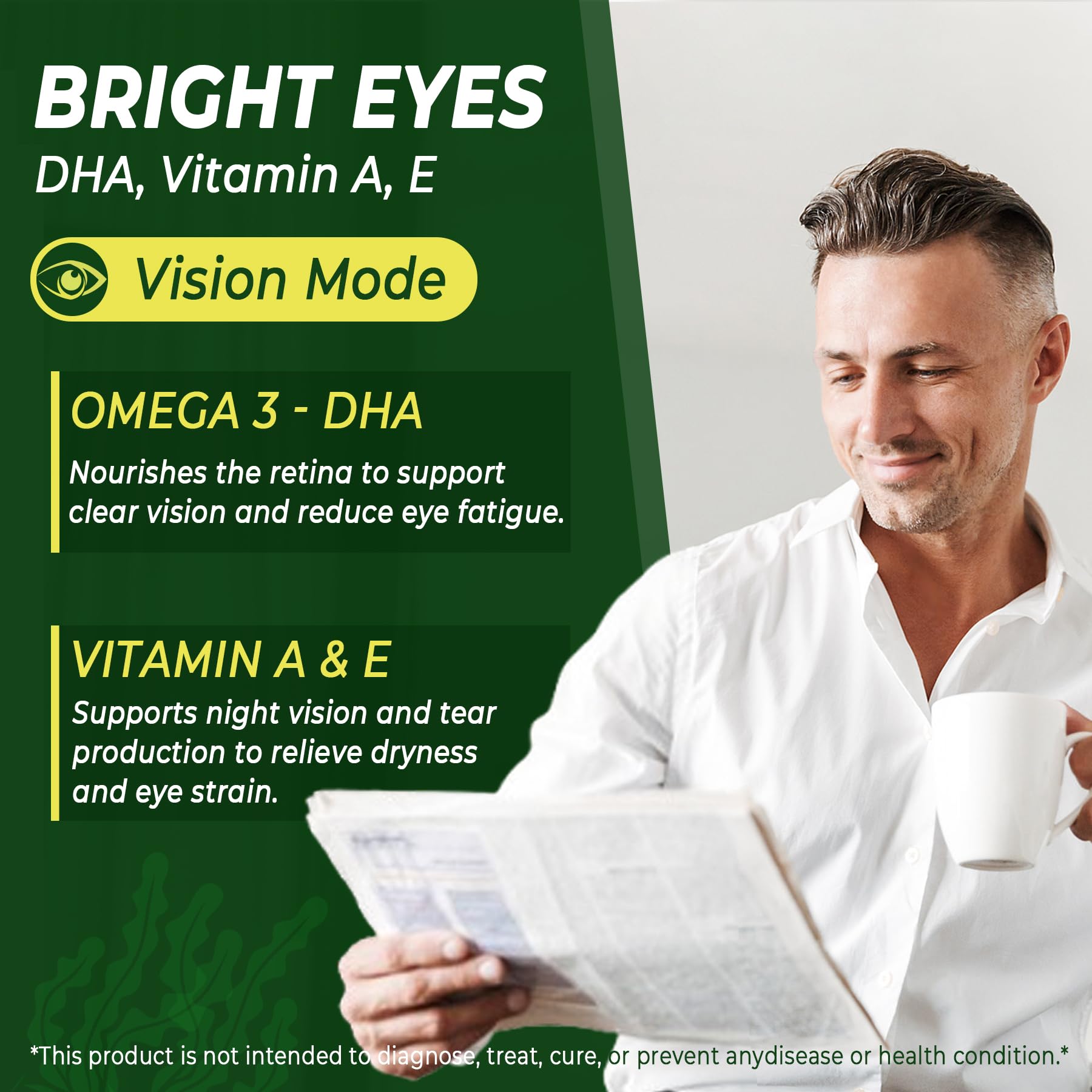 DHA supports eye health in Lilicare Omega 3 Gummies.