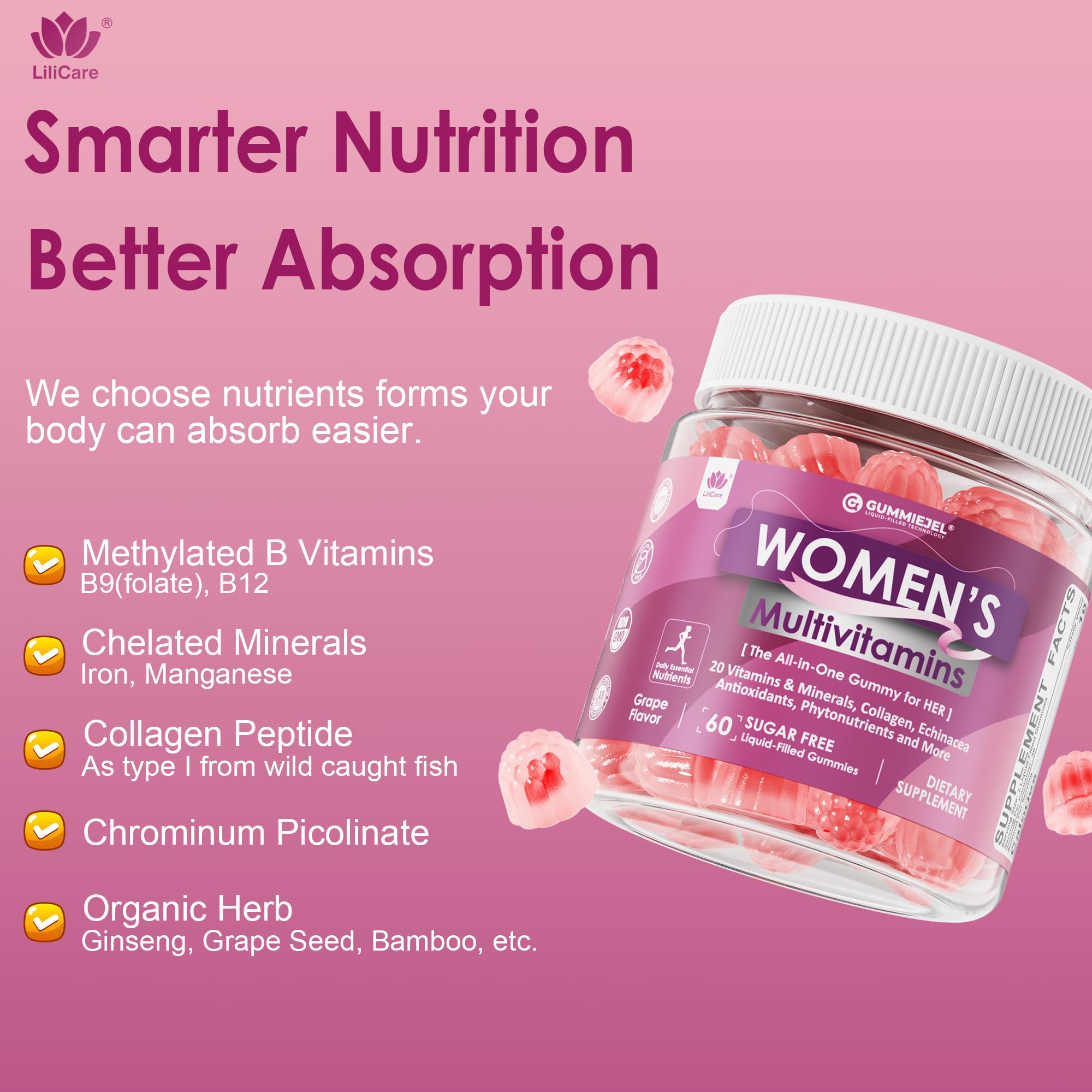 LILICARE outer pectin layer preserves potency and stability.