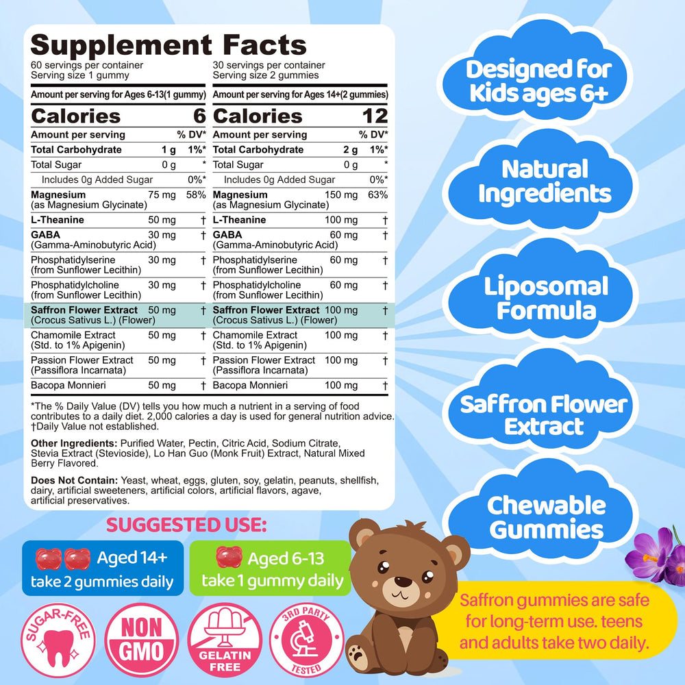 LILICARE mixed berry gummies pack highlights sugar-free vegan formula for healthy snacking.