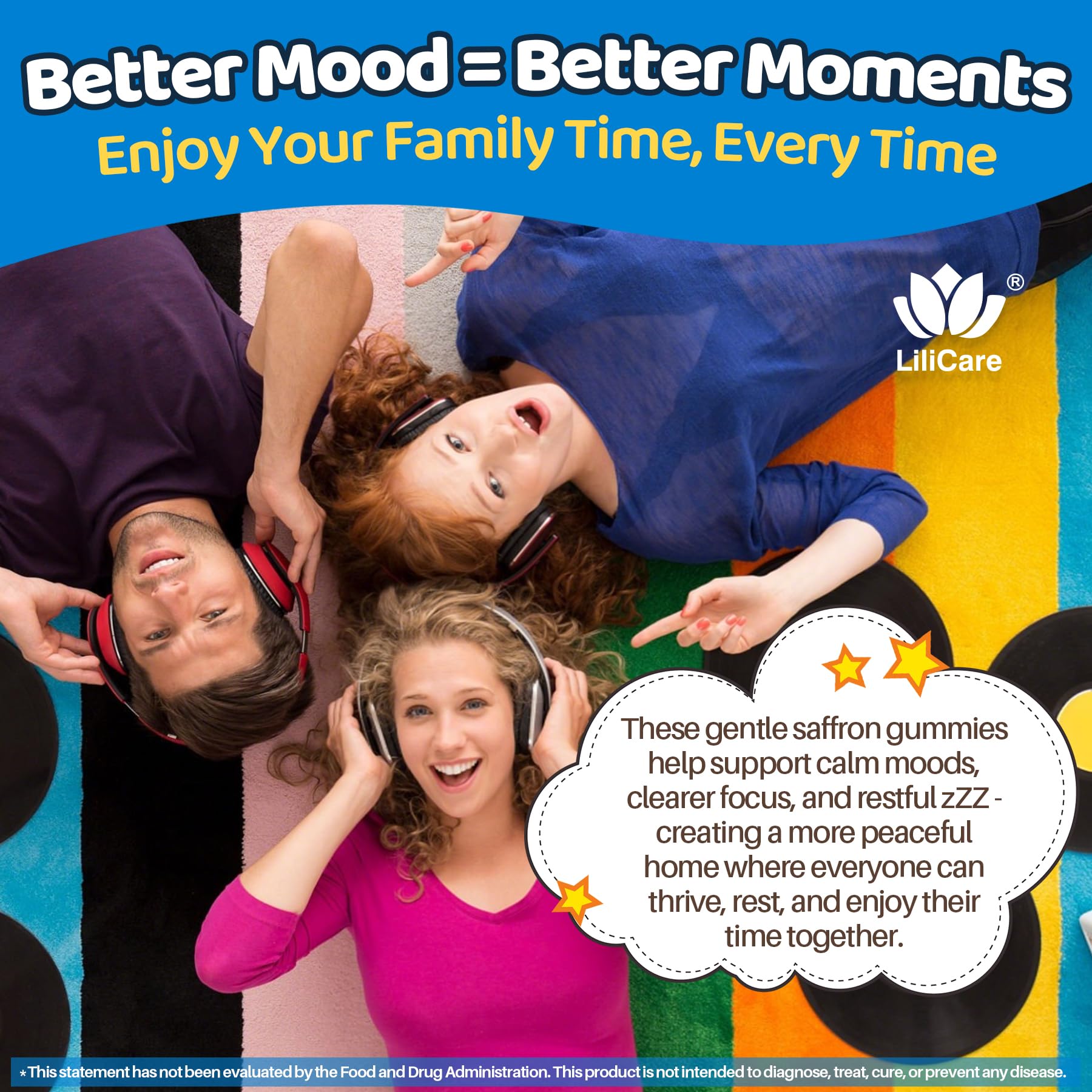 LILICARE vegan-certified label ensures plant-based gummies.