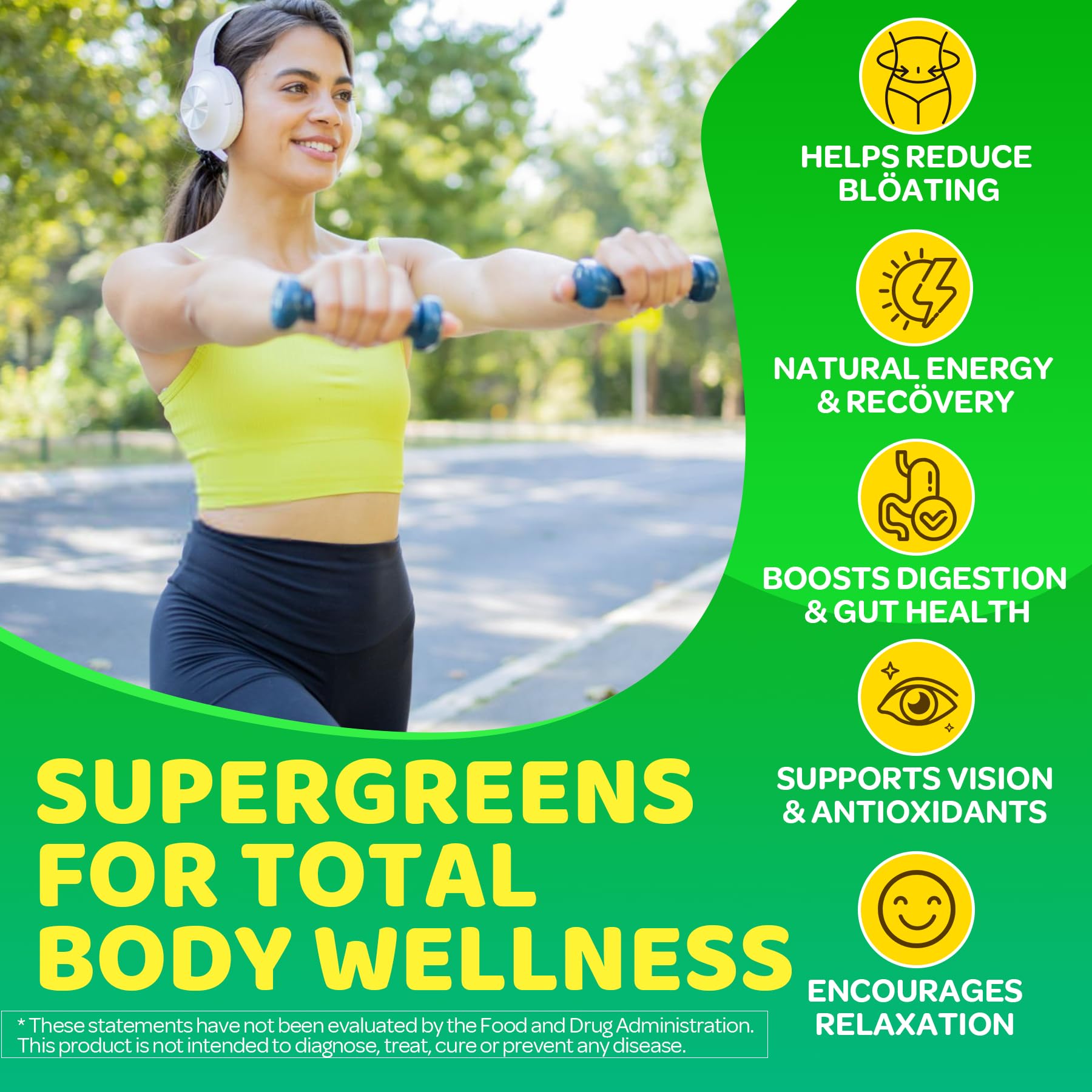 LILICARE Super Greens digestive enzymes and fiber support comfortable digestion