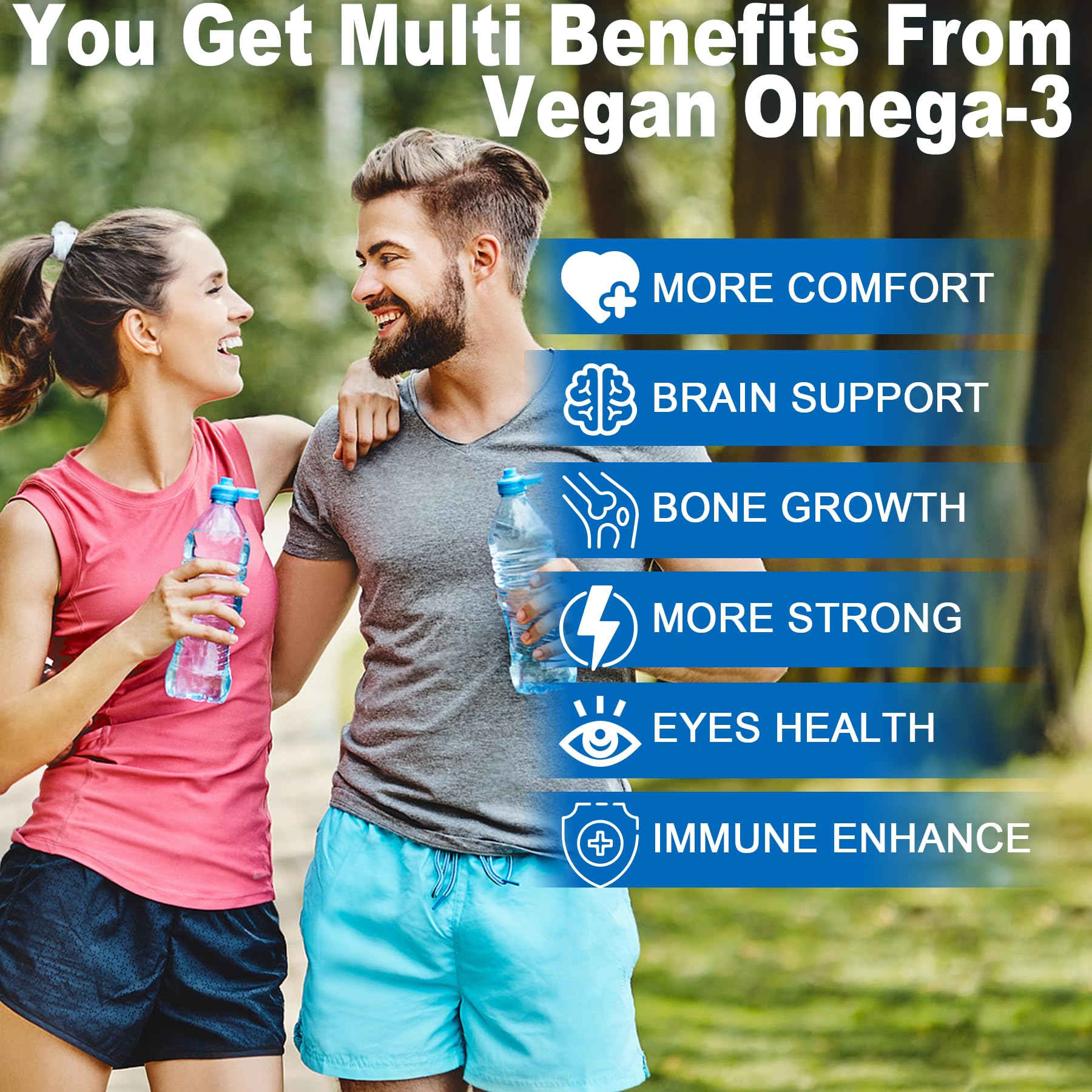 LILICARE vegan omega-3 gummies with MCT oil closeup highlights easy digestion