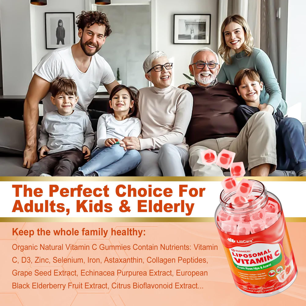 LILICARE Vitamin C Gummies kid and adult friendly use in daily routine.