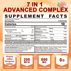 LILICARE gummy inner-layer cross-section reveals minerals and D3 K2.