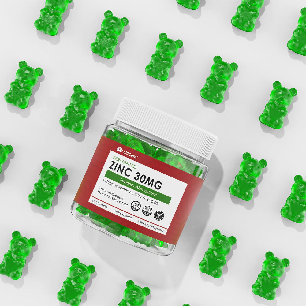 LILICARE Zinc Gummies 2-pack packaging image for value and convenience