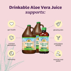 Lily of the Desert Aloe juice filtration process close-up showing clarity