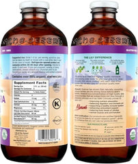 Pouring Lily Of The Desert Aloe Vera Juice to mix with water for a refreshing routine