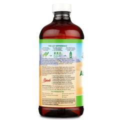 Pouring Lily Of The Desert Aloe Vera Juice into a glass for daily use.