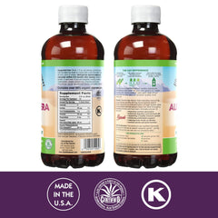 Lily of the Desert Organic Aloe Juice inner fillet bottle close-up